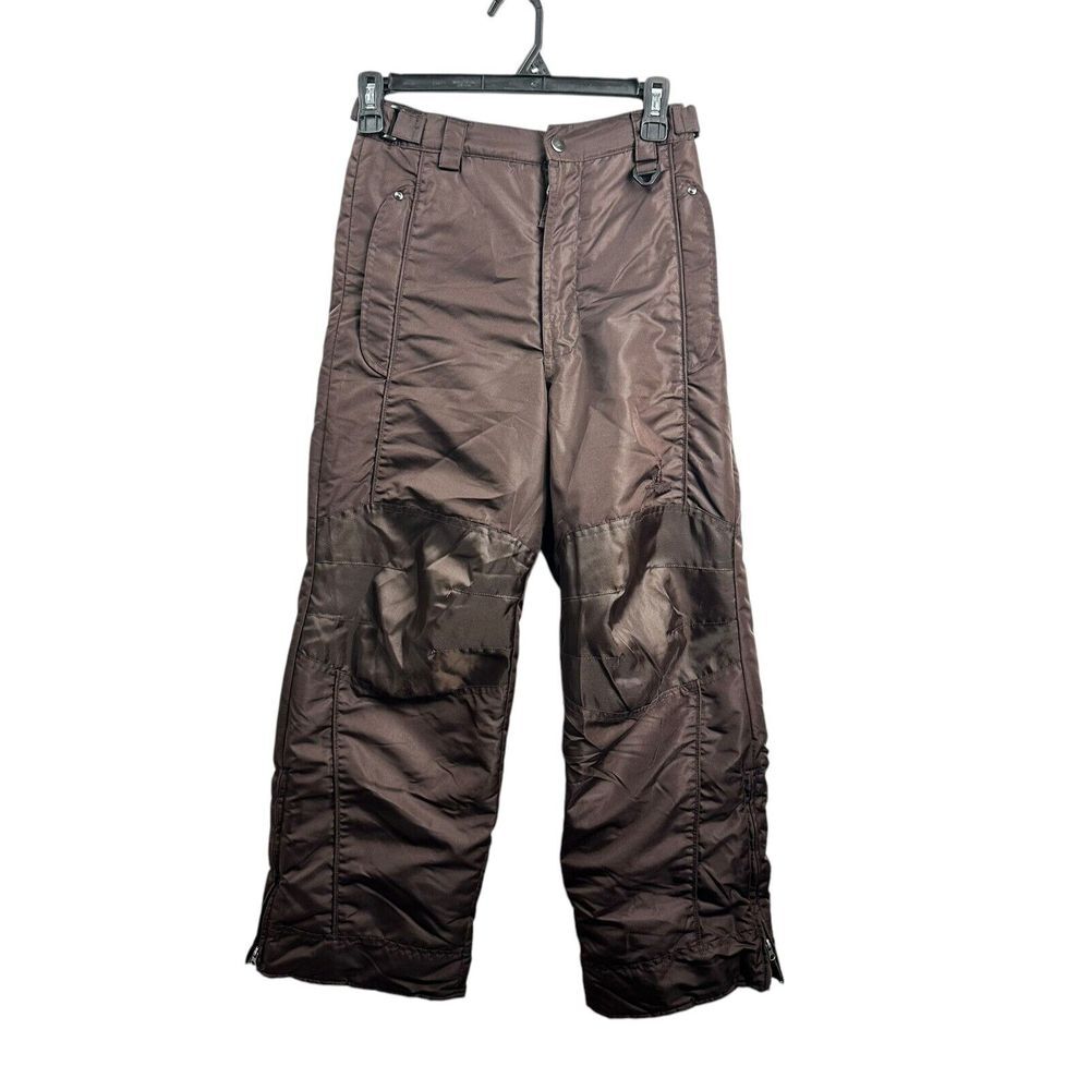 Snow Pants Rugged Bear Size 10/12 Ski Pants Brown Polyester